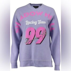 Shadow Hill Women's Lavender Racing Team Sweater medium